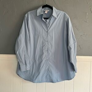 Ashleta blue button down shirt size S